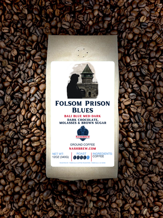 Folsom Prison Blues - Bali Blue Medium-Dark Roast OrganicIntroducing Folsom Prison Blues - Bali Blue Medium-Dark Roast Organic, a captivating coffee blend inspired by the legendary Johnny Cash and his iconic song, Folsom PSpecialty CoffeeNashbrew CoffeeFolsom Prison Blues - Bali Blue Medium-Dark Roast Organic