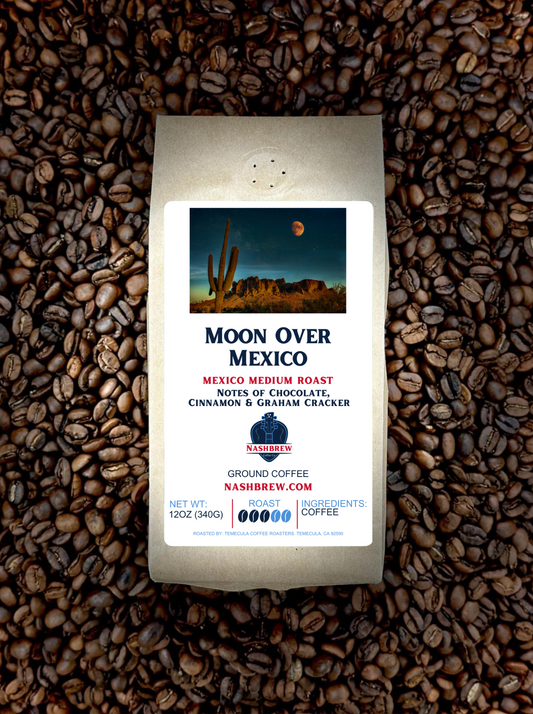 Moon Over Mexico - Mexico Medium Body OrganicLet the rhythm of Moon Over Mexico take center stage in your cup, embodying the soulful spirit of Nashville's vibrant coffee culture. This Organic Mexico Medium SmooSpecialty CoffeeNashbrew CoffeeMexico - Mexico Medium Body Organic