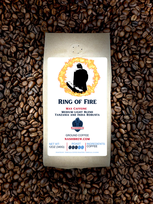 Ring of Fire - Max Caffeine Blend MAX Extra Caf Medium-Light - Nashbrew Coffee