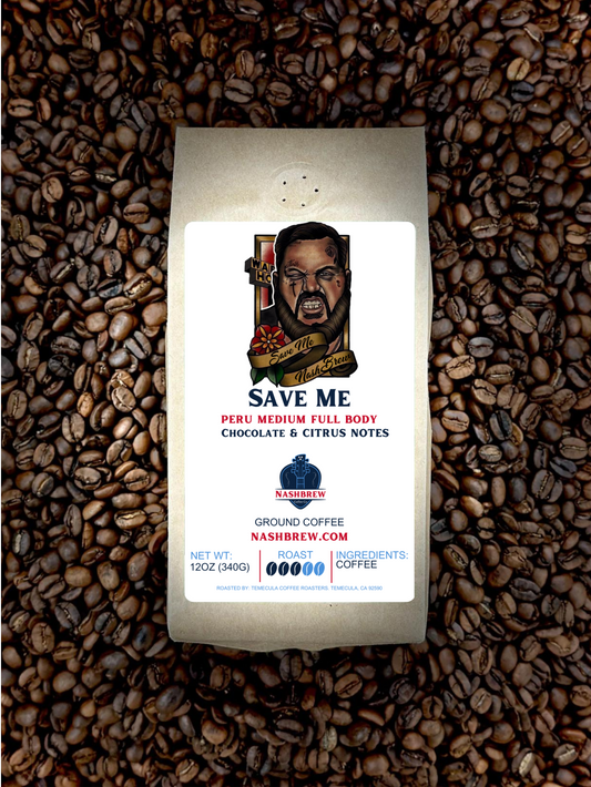 Save Me - Peru Medium Full Body OrganicIntroducing Save Me - Peru a Medium-Full body Organic coffee that resonates with the soulful sounds of Nashville, crafted to be your comforting companion in the hearSpecialty CoffeeNashbrew Coffee- Peru Medium Full Body Organic